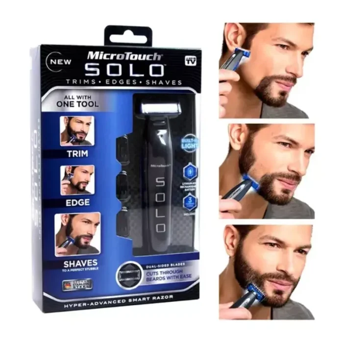 Afeitadora Microtouch Solo Recargable Precisión, Comodidad y Estilo en Cada Afeitada Envió Gratis - Imagen 3