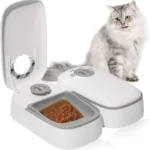 Comedero Para Gato Automatico Doble Comida Húmeda Alimentador Con Temporizador De 48 Horas 50% De Descuento