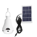 Lampara Solar Bombilla 20 Led Recargable Incluye Panel Camping Finca Envio Gratis