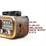 Radio Retro Fm Am Sw Bluetooth Rv109bt Con Altavoz Inalámbrico Con Bluetooth Envio Gratis - Imagen 3