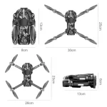 Drone Gps T3 Pro Con Tres Cámaras Control Remoto Con Función De Aterrizaje Con Un Clic y Vuelo Estable Envió Gratis - Imagen 6
