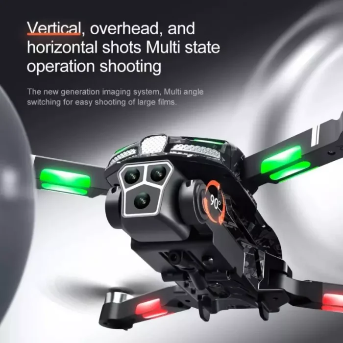 Drone Gps T3 Pro Con Tres Cámaras Control Remoto Con Función De Aterrizaje Con Un Clic y Vuelo Estable Envió Gratis - Imagen 4