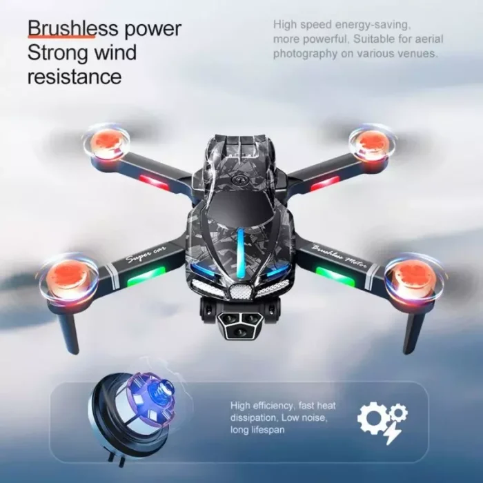 Drone Gps T3 Pro Con Tres Cámaras Control Remoto Con Función De Aterrizaje Con Un Clic y Vuelo Estable Envió Gratis - Imagen 3