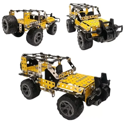 Juguete Carro Armable Metalico Jeep 274 Piezas Sj699 Envio Gratis