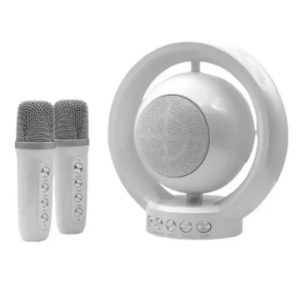 Parlante Portátil Ys-119 Bluetooth Rgb Karaoke Para Niños 2 Micrófonos Envio Gratis