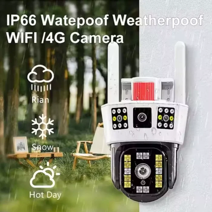 Camara Seguridad Wifi 3 Lentes Con Transmisión Inalámbrica De Video En Tiempo Real Envió Gratis - Imagen 2