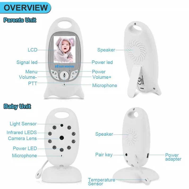 Monitor Camara Bebe Vigilancia 5