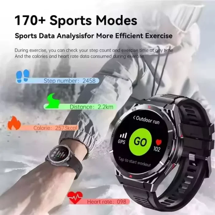 Reloj Inteligente X2 Gps Incorporado Brújula Altímetro Barómetro Deportes Al Aire Libre Envió Gratis - Imagen 5