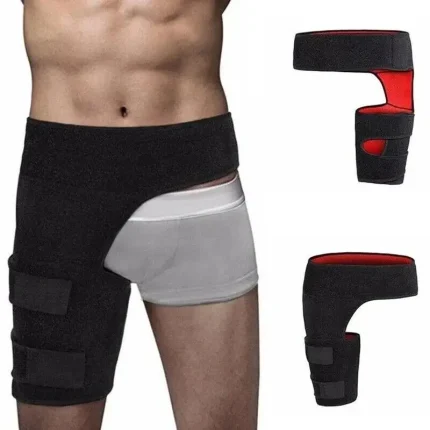 Faja Soporte Cadera y Muslo Compresión Ciática Ajustable Cinturón Deportivo de Protección Piernas Fitness Muslo Encuadernación Cintura Envio Gratis