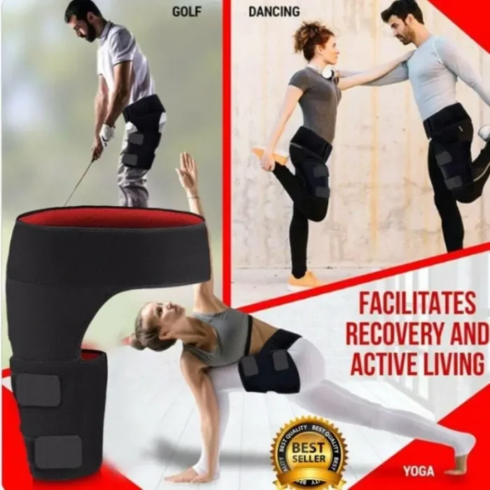 Faja Soporte Cadera y Muslo Compresión Ciática Ajustable Cinturón Deportivo de Protección Piernas Fitness Muslo Encuadernación Cintura Envio Gratis - Imagen 3
