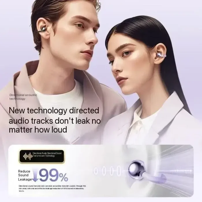 Auriculares Inalámbricos Con Clip Cancelación de Ruido Calidad de Sonido Micrófono Pantalla Led Bluetooth Batería de Larga Duración Envio Gratis - Imagen 2