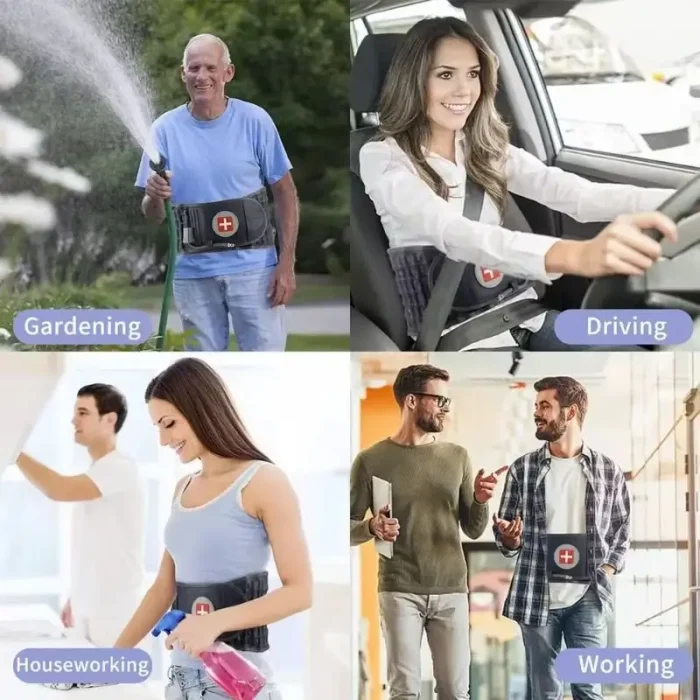 Cinturón Lumbar Inflable Descompresión para Alivio del Dolor de Espalda Soporte de Tracción Ajustable Adultos con Bomba de Aire Envio Gratis - Imagen 3