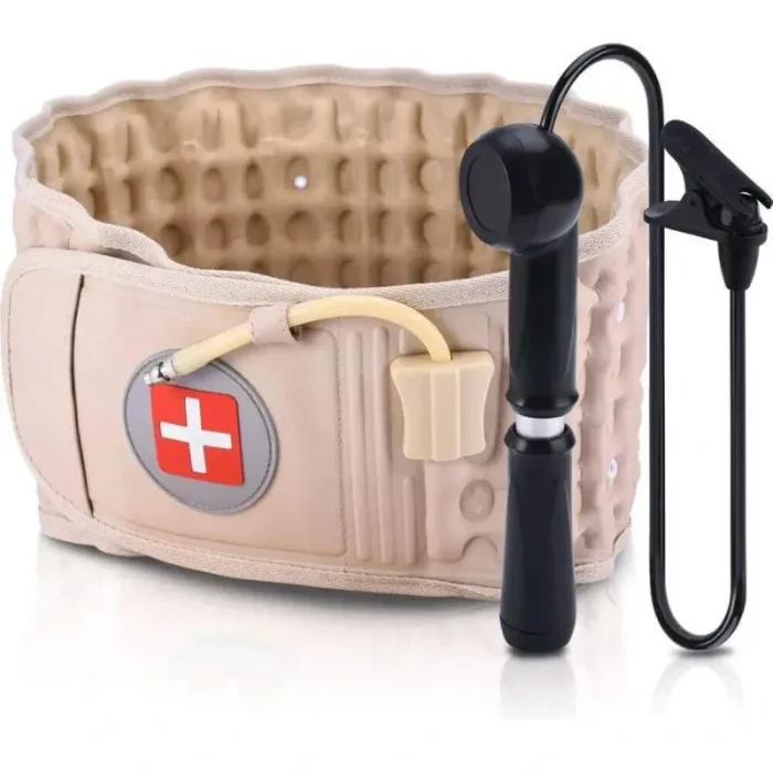 Cinturón Lumbar Inflable Descompresión para Alivio del Dolor de Espalda Soporte de Tracción Ajustable Adultos con Bomba de Aire Envio Gratis - Imagen 5