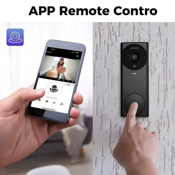 Timbre Vídeo Inteligente Inalámbrico Videoportero Visión Nocturna 1080P Wifi Audio Bidireccional Aptos Familiares Seguridad Para el Hogar Envio Gratis - Imagen 4