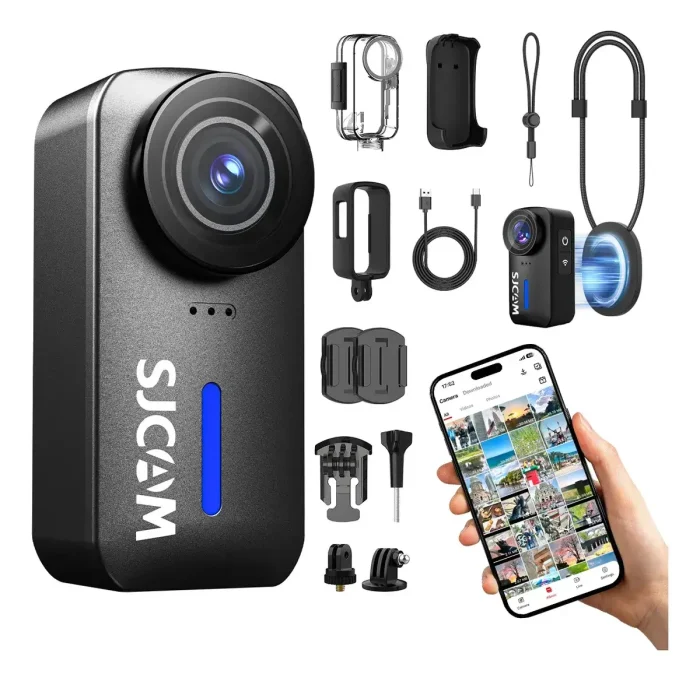 Cámara De Acción SJCAM C110 4K 30fps Angulo de visión 170 Grados 20MP Wifi Impermeable Lente Ultra Gran Angular f/2.0 Estabilizador Envio Gratis - Imagen 2