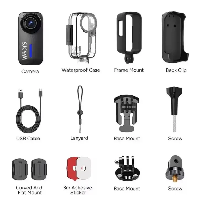 Cámara De Acción SJCAM C110 4K 30fps Angulo de visión 170 Grados 20MP Wifi Impermeable Lente Ultra Gran Angular f/2.0 Estabilizador Envio Gratis - Imagen 10