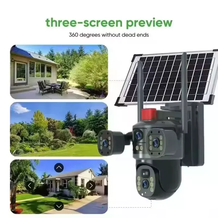 Cámara Domo Solar De 360° Máxima Cobertura y Tecnología Inteligente Envió Gratis - Imagen 2