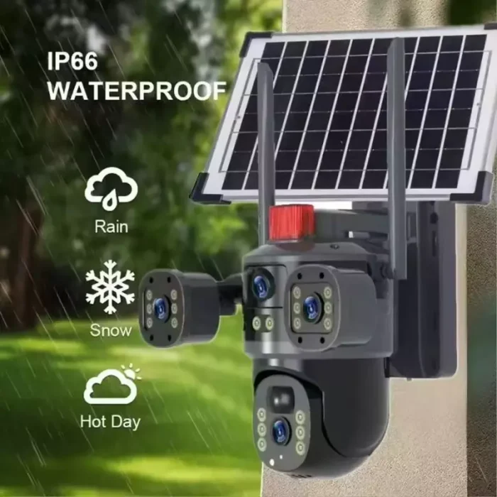Cámara Domo Solar De 360° Máxima Cobertura y Tecnología Inteligente Envió Gratis - Imagen 4