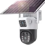 Cámara Solar 2 Lentes A060 De Seguridad Con Wifi PTZ 360° Con Panel Solar y Sensor De Movimiento Envió Gratis