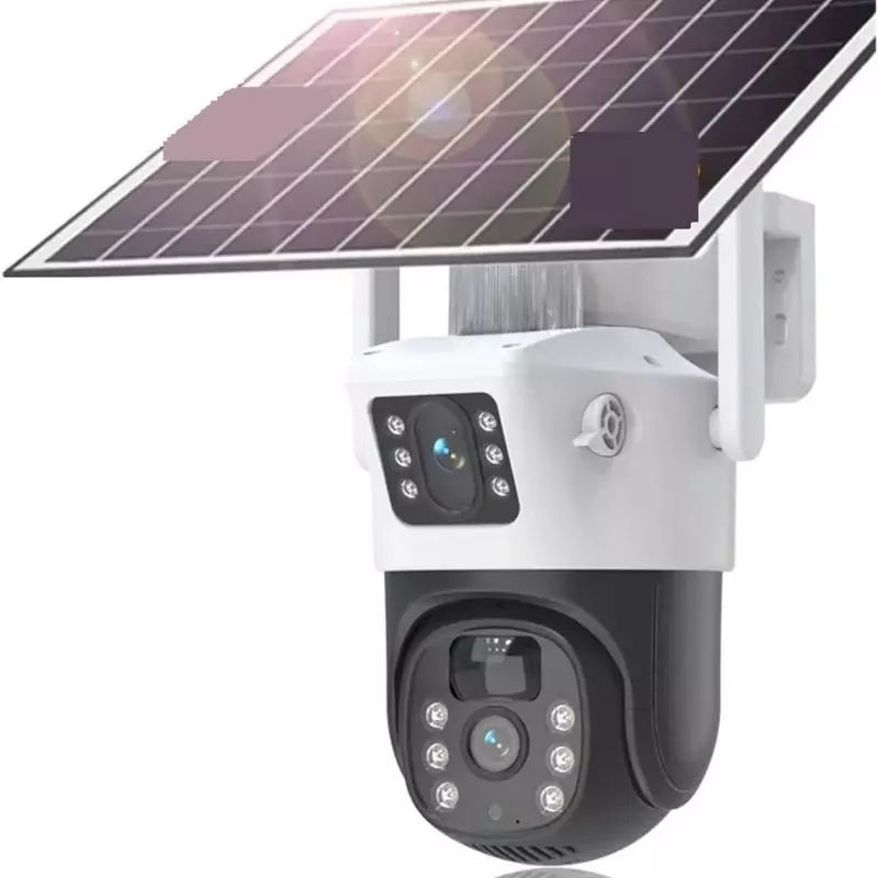 Cámara Solar 2 Lentes Cámara Solar 2 Lentes A060 De Seguridad Con Wifi PTZ 360° Con Panel Solar y Sensor De Movimiento Envió Gratis - Imagen 1