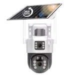 Cámara Solar Doble Lente Con Wifi y Energía Solar Para Exteriores Envió Gratis