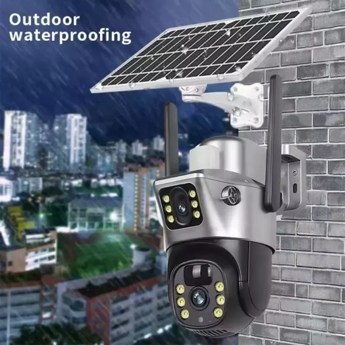 Cámara Solar Gris 4g A053 Doble Lente Máxima Cobertura y Energía Solar Envió Gratis - Imagen 4