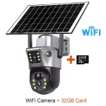 Cámara Solar Wifi Doble Lente Para Exteriores Con Tarjeta SIM Envió Gratis - Imagen 2