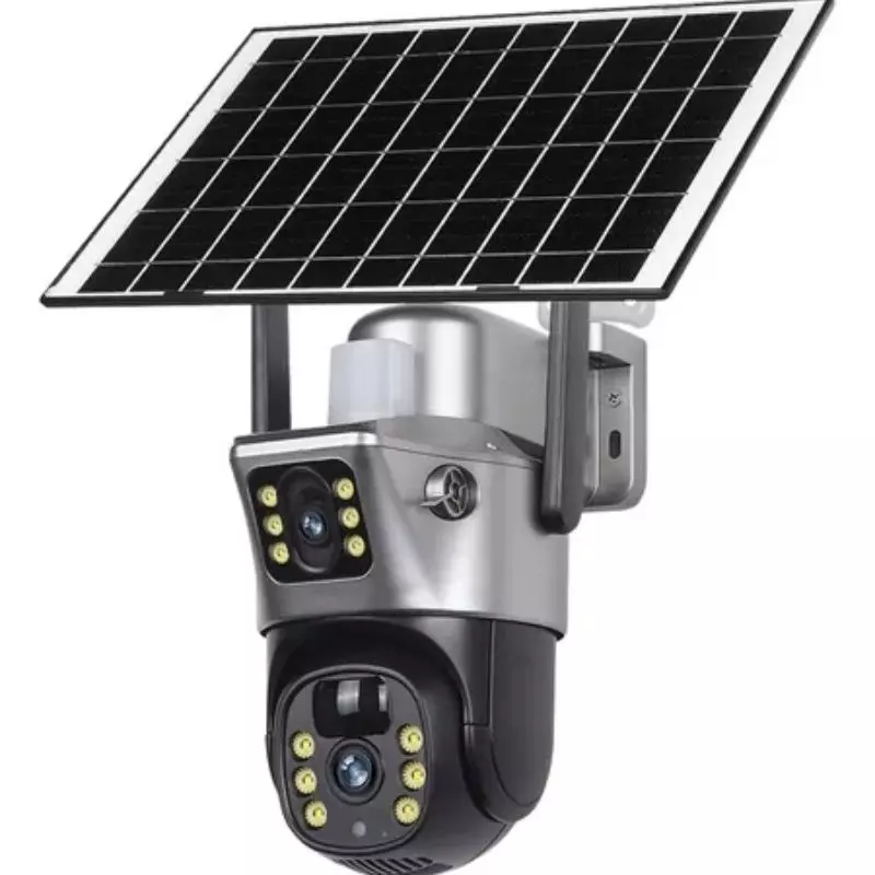 Cámara Solar Wifi Doble Lente Cámara Solar Wifi Doble Lente Para Exteriores Con Tarjeta SIM Envió Gratis - Imagen 1