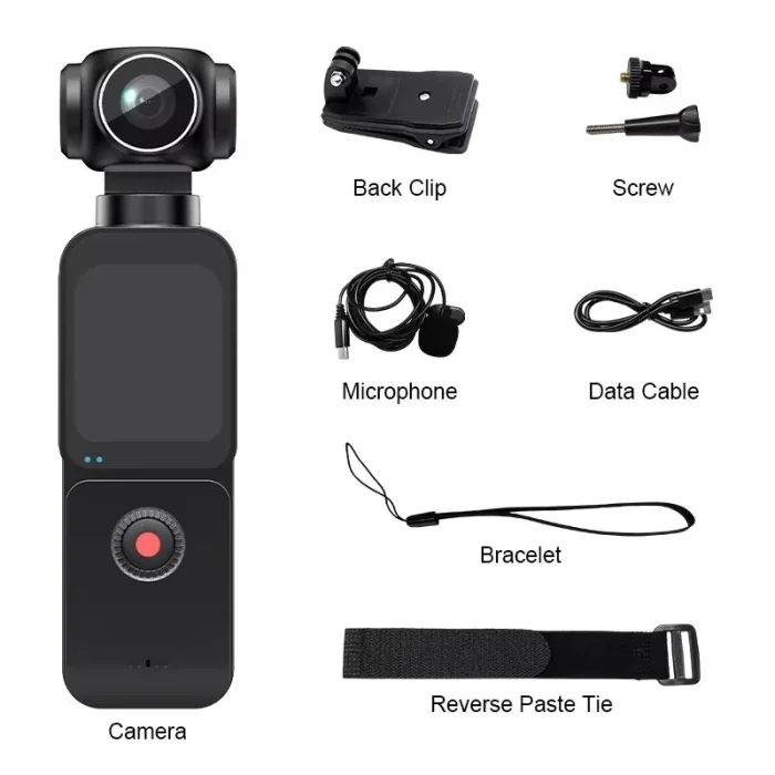 Cámara Deportiva de Bolsillo 4K Ultra HD WiFi Rotación 270° Vlogs Cámara de Acción Estabilización Aventuras al Aire Libre Envio Gratis - Imagen 7