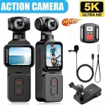 Cámara de Acción K28 Deportiva 5K HD WiFi Videocámara Rotación de Lente 270° y Seguimiento Facial para Vlogs y Videos Envio Gratis - Imagen 6