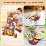 Caminador 3 En 1 Para Bebe Innovo+ Diseñado Para Estimular Habilidades Motoras, Sensoriales y Cognitivas Envió Gratis - Imagen 2
