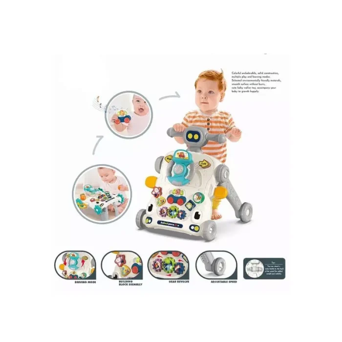 Caminador Andadera 6 En 1 Infantil De Actividades Carro Paseador/Patineta/Mecedora Para Bebé - Imagen 9