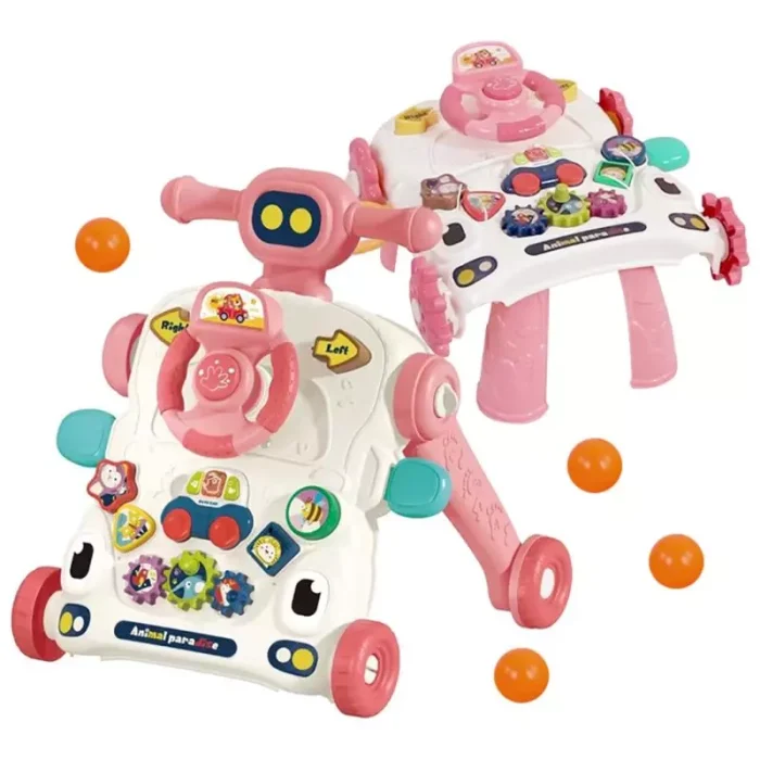 Caminador Andadera 6 En 1 Infantil De Actividades Carro Paseador/Patineta/Mecedora Para Bebé - Imagen 2