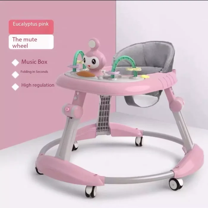 Caminador Infantil Rosado Multifuncional Bandeja Interactiva Con Juguetes Envió Gratis - Imagen 6