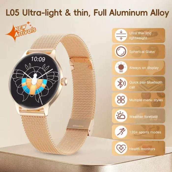 Reloj Inteligente KM105 Mujer Permite Realizar y Recibir Llamadas Directamente Desde El Reloj Envió Gratis - Imagen 6