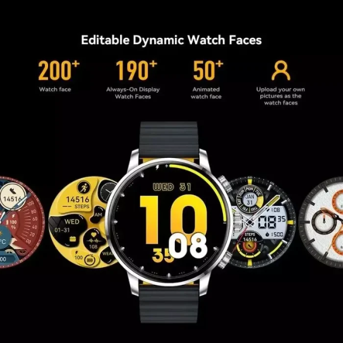 Reloj inteligente Kieselect KR2 Para Hombre Pantalla AMOLED HD Llamadas Bluetooth, +100 Deportes y Control De Salud 24/7 Envió Gratis - Imagen 7
