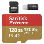 Tarjeta MicroSD TF 128GB Clase 10 U3 V30 A2 Alta Velocidad y Capacidad Con Adaptador para Teléfono Camara Dron Envio Gratis