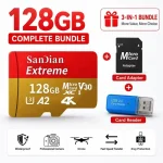 Tarjeta MicroSD TF 128GB Clase 10 U3 V30 A2 Alta Velocidad y Capacidad Con Adaptador para Teléfono Camara Dron Envio Gratis - Imagen 3