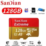 Tarjeta MicroSD TF 128GB Clase 10 U3 V30 A2 Alta Velocidad y Capacidad Con Adaptador para Teléfono Camara Dron Envio Gratis - Imagen 2